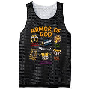 Armor Of God Christian Jesus Shield Ephesians Mesh Reversible Basketball Jersey Tank