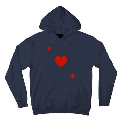 Ace Of Hearts Halloween Team Costume Funny Poker Cards Funny Halloween Group Par Tall Hoodie