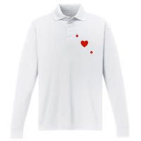 Ace Of Hearts Halloween Team Costume Funny Poker Cards Funny Halloween Group Par Performance Long Sleeve Polo