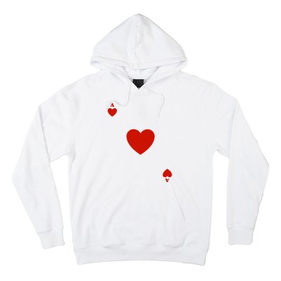 Ace Of Hearts Halloween Team Costume Funny Poker Cards Funny Halloween Group Par Hoodie