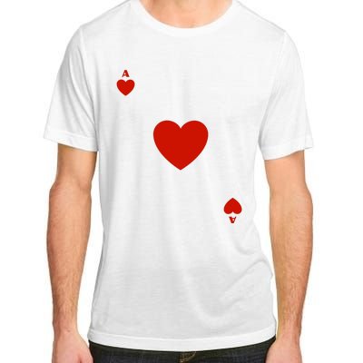 Ace Of Hearts Halloween Team Costume Funny Poker Cards Funny Halloween Group Par Adult ChromaSoft Performance T-Shirt