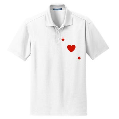 Ace Of Hearts Halloween Team Costume Funny Poker Cards Funny Halloween Group Par Dry Zone Grid Polo