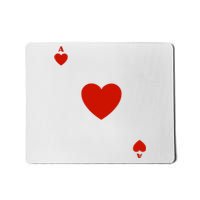 Ace Of Hearts Halloween Team Costume Funny Poker Cards Funny Halloween Group Par Mousepad