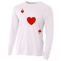 Ace Of Hearts Halloween Team Costume Funny Poker Cards Funny Halloween Group Par Cooling Performance Long Sleeve Crew