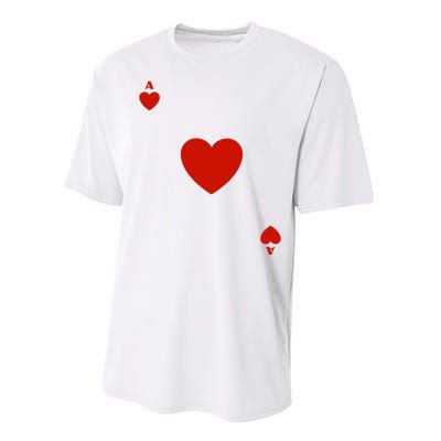 Ace Of Hearts Halloween Team Costume Funny Poker Cards Funny Halloween Group Par Performance Sprint T-Shirt