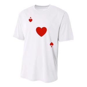 Ace Of Hearts Halloween Team Costume Funny Poker Cards Funny Halloween Group Par Youth Performance Sprint T-Shirt