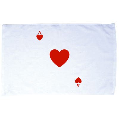 Ace Of Hearts Halloween Team Costume Funny Poker Cards Funny Halloween Group Par Microfiber Hand Towel