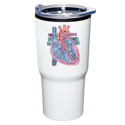 Anatomical Of Heart Cardiac Nurse Practioner Sonographer Tumbler