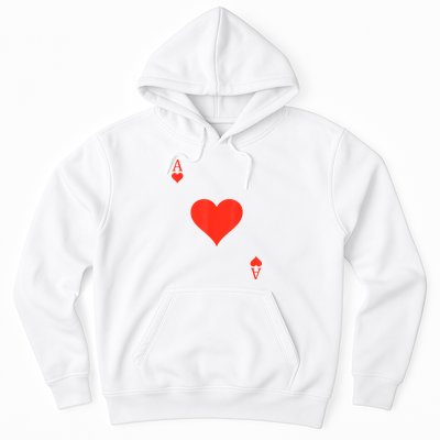 Ace Of Hearts Costume Deck Of Cards Playing Card Halloween Hoodie