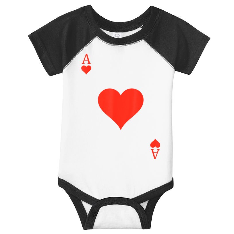 Ace Of Hearts Costume Deck Of Cards Playing Card Halloween Infant Baby Jersey Bodysuit