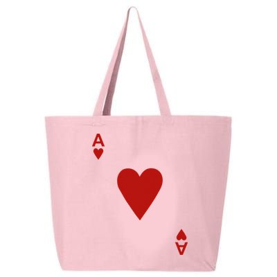 Ace Of Hearts Blackjack Cards Poker 21 25L Jumbo Tote