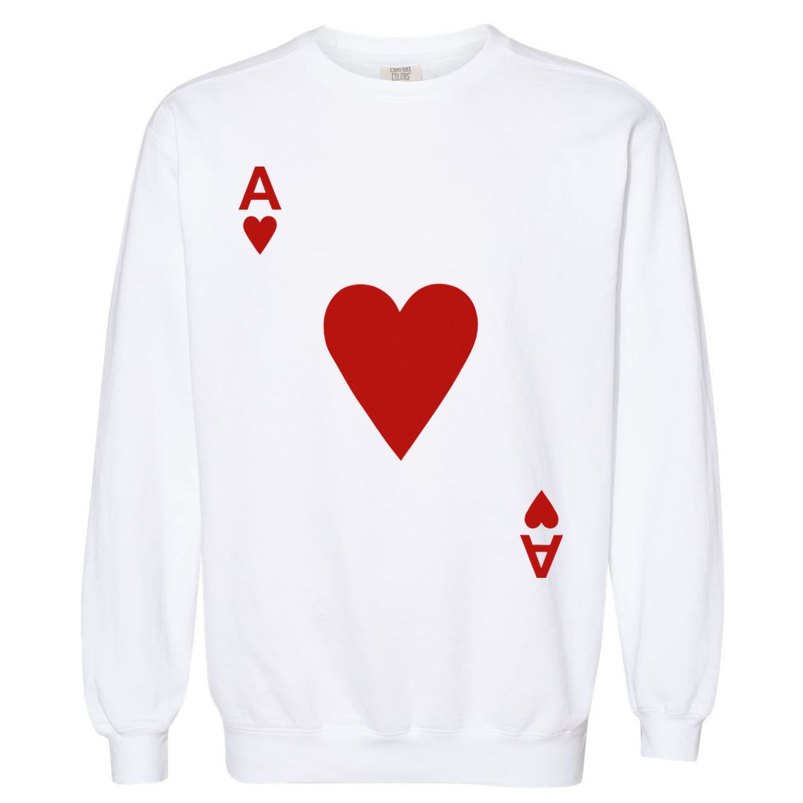 Ace Of Hearts Blackjack Cards Poker 21 Garment-Dyed Sweatshirt