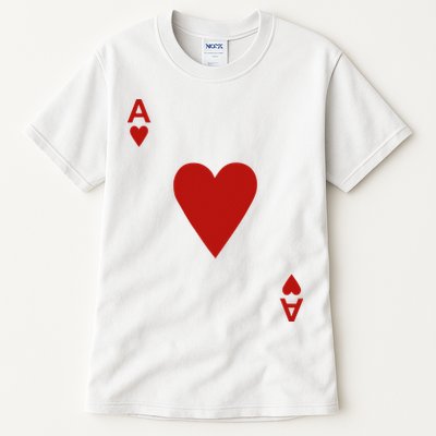 Ace Of Hearts Blackjack Cards Poker 21 Tall T-Shirt
