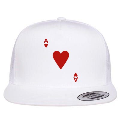 Ace Of Hearts Blackjack Cards Poker 21 Flatbill Hat