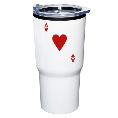 Ace Of Hearts Blackjack Cards Poker 21 Tumbler