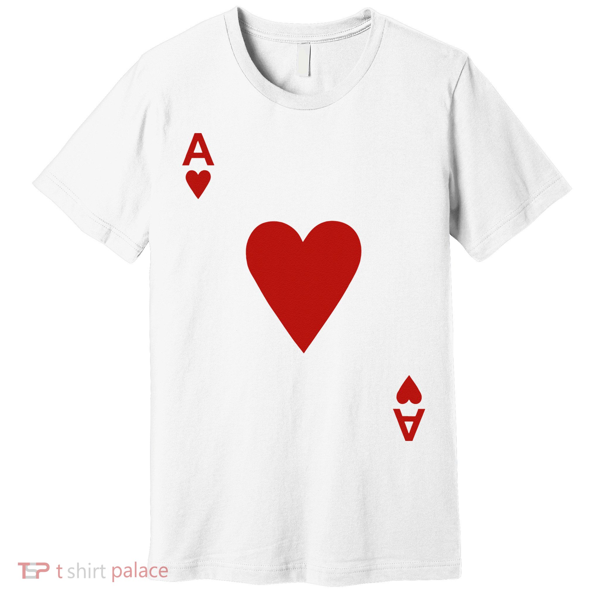 Ace Of Hearts Blackjack Cards Poker 21 Premium T-Shirt