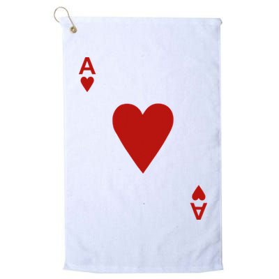 Ace Of Hearts Blackjack Cards Poker 21 Golf Towel