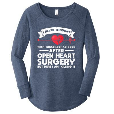 After Open Heart Surgery Open Heart Surgery Gift Women's Perfect Tri Tunic Long Sleeve Shirt