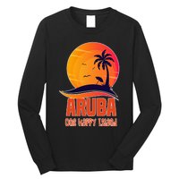 Aruba One Happy Island Beautiful Sunset Beach Long Sleeve Shirt