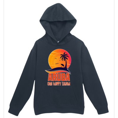 Aruba One Happy Island Beautiful Sunset Beach Urban Pullover Hoodie