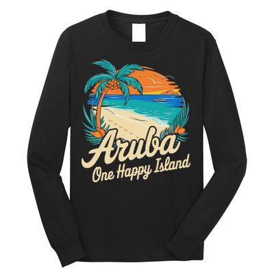 Aruba One Happy Island Souvenir Long Sleeve Shirt