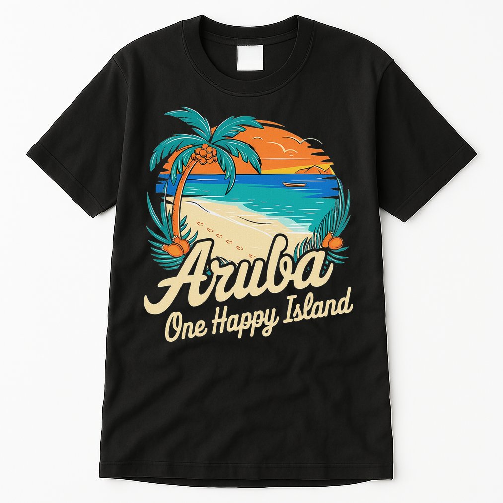Aruba One Happy Island Souvenir Tall T-Shirt
