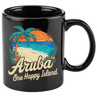 Aruba One Happy Island Souvenir 11oz C Handle Ceramic Mug