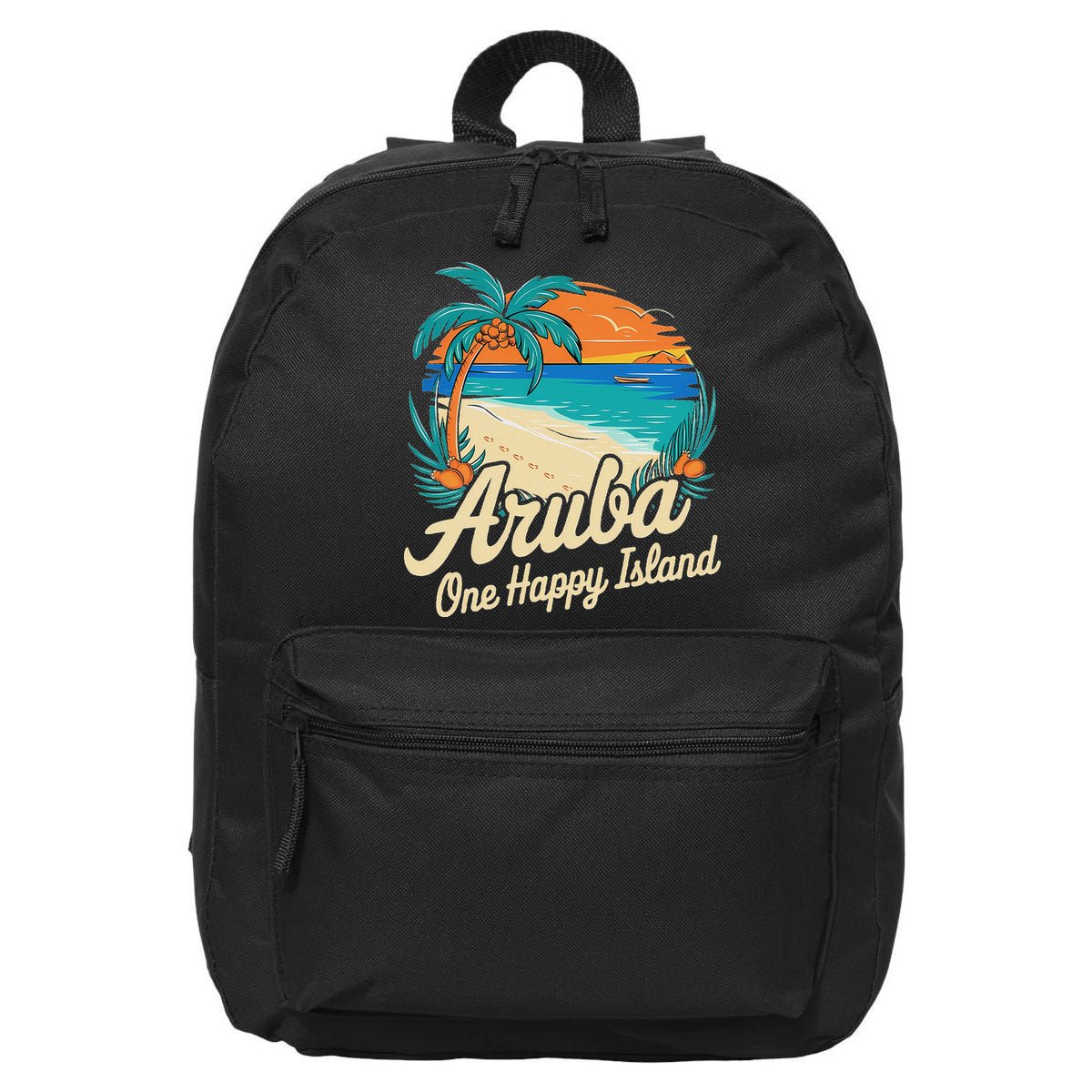 Aruba One Happy Island Souvenir 16 in Basic Backpack