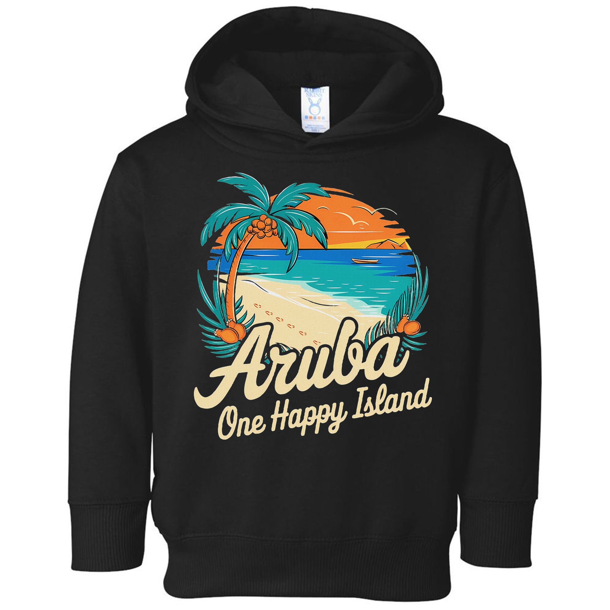 Aruba One Happy Island Souvenir Toddler Hoodie