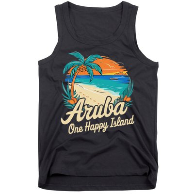 Aruba One Happy Island Souvenir Tank Top
