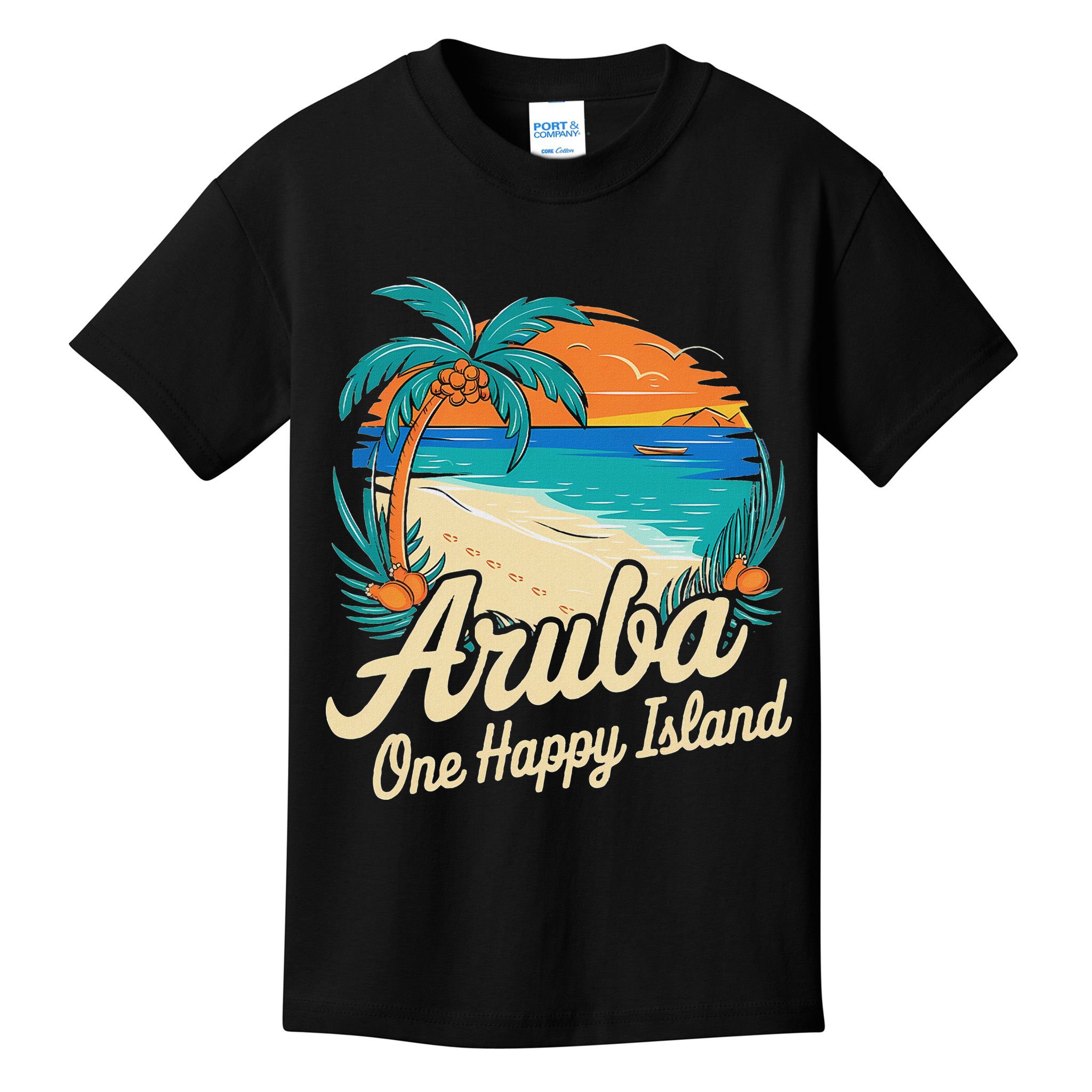 Aruba One Happy Island Souvenir Kids T-Shirt