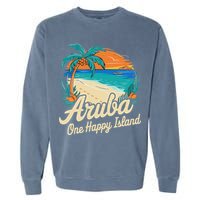 Aruba One Happy Island Souvenir Garment-Dyed Sweatshirt