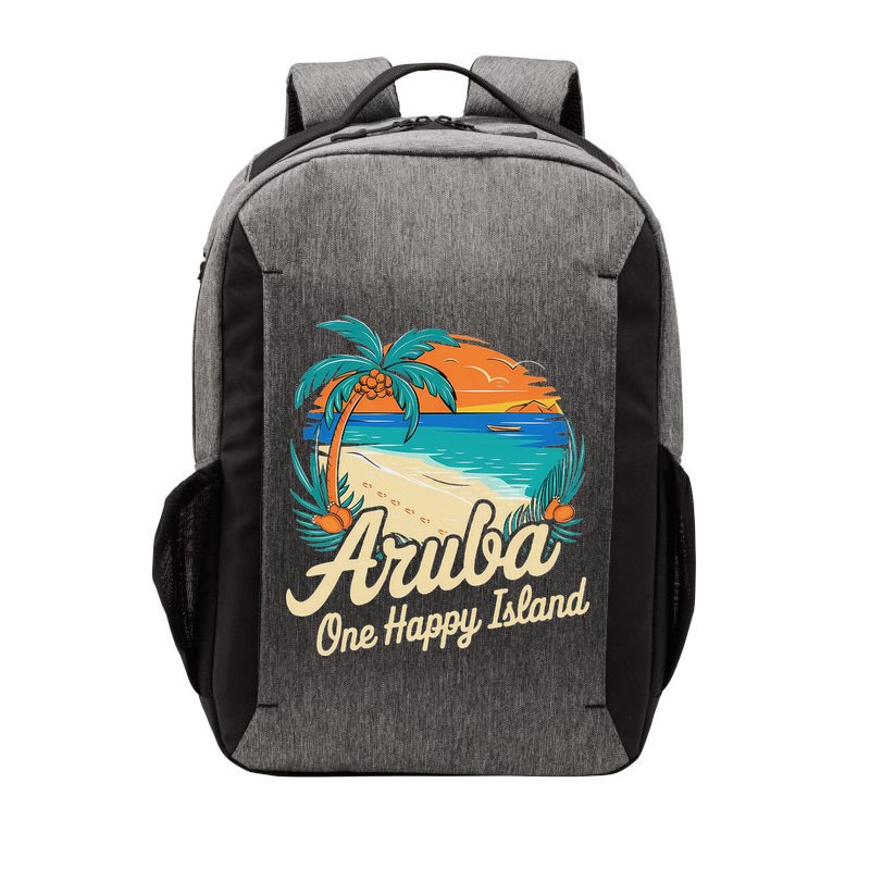 Aruba One Happy Island Souvenir Vector Backpack
