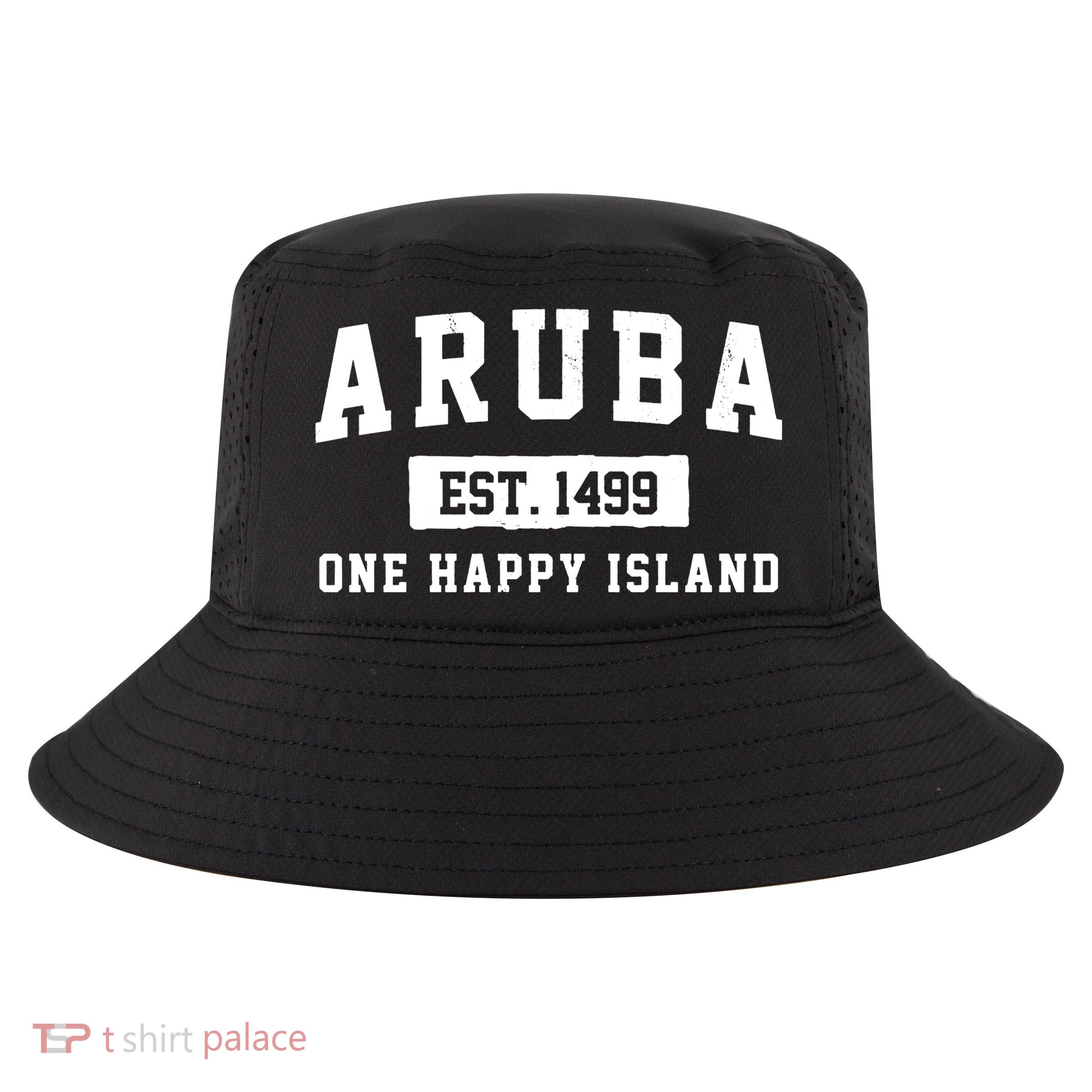 Aruba One Happy Island 1499 Vintage Cool Comfort Performance Bucket Hat