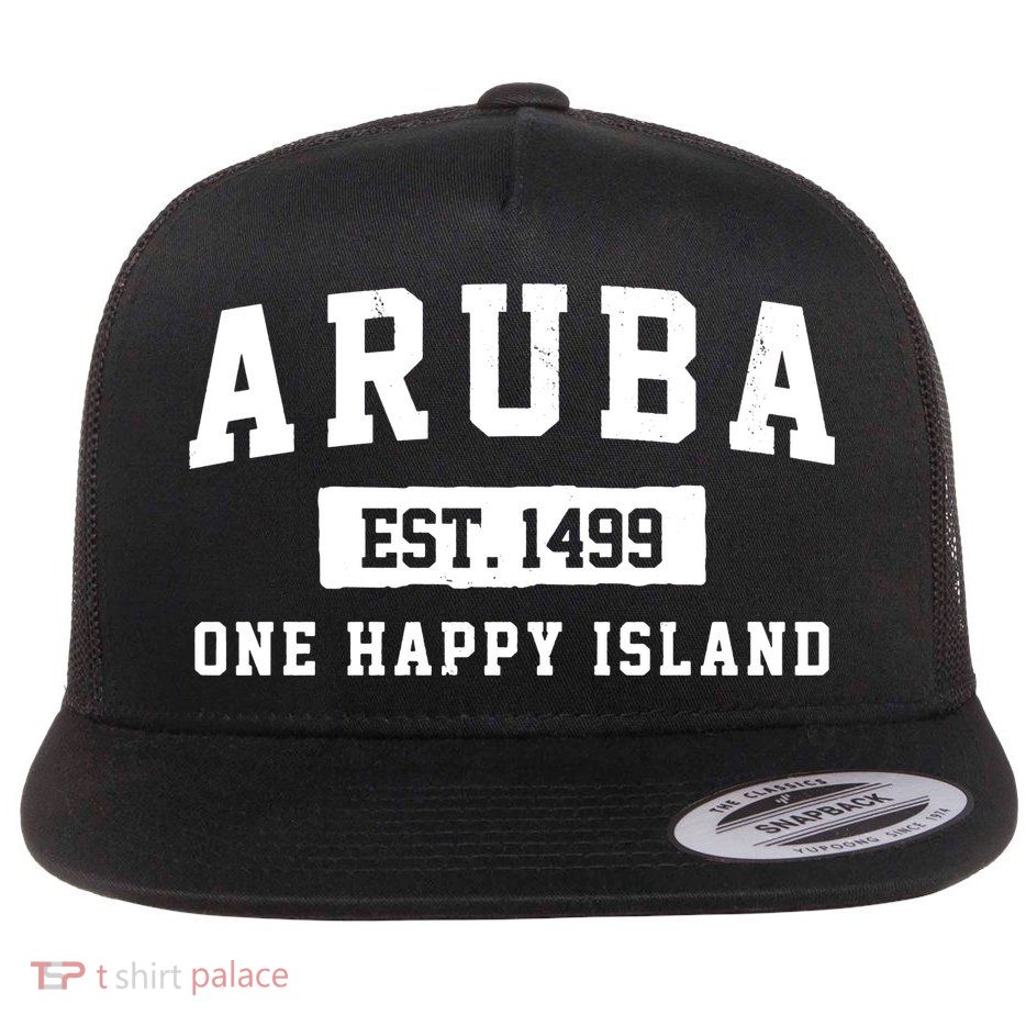 Aruba One Happy Island 1499 Vintage Flatbill Hat