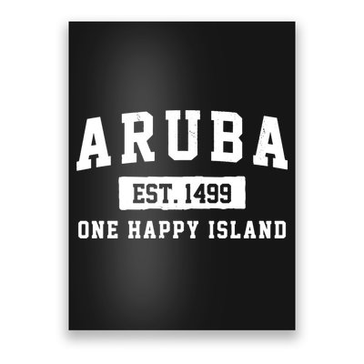Aruba One Happy Island 1499 Vintage Poster