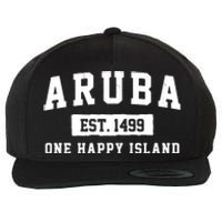 Aruba One Happy Island 1499 Vintage Wool Snapback Cap