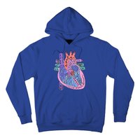 Anatomical Of Heart Cardiac Nurse Practioner Sonographer Hoodie