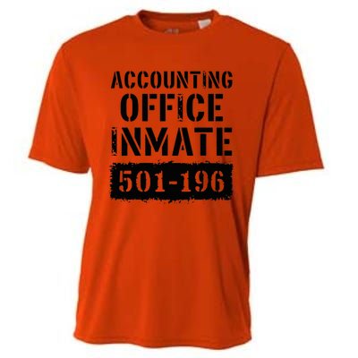 Accounting Office Inmate Costume Prison Accountant Cooling Performance Crew T-Shirt