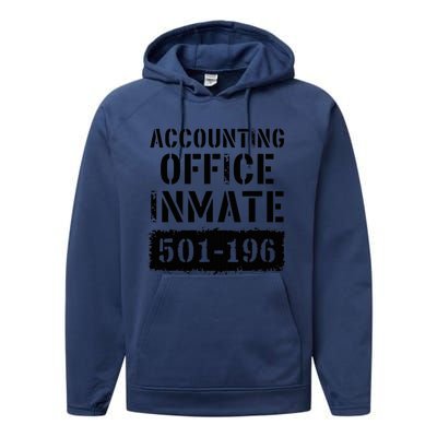 Accounting Office Inmate Costume Prison Accountant Performance Fleece Hoodie