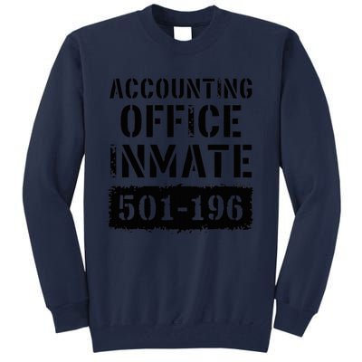 Accounting Office Inmate Costume Prison Accountant Tall Sweatshirt