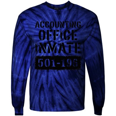 Accounting Office Inmate Costume Prison Accountant Tie-Dye Long Sleeve Shirt