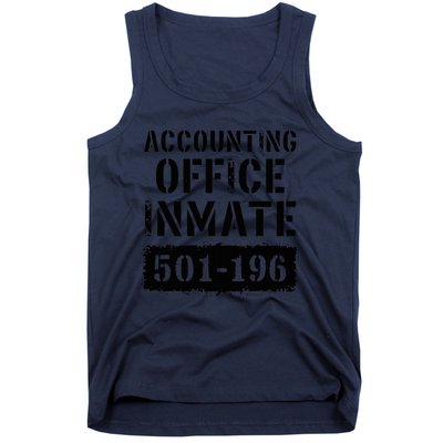 Accounting Office Inmate Costume Prison Accountant Tank Top