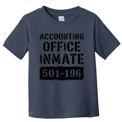 Accounting Office Inmate Costume Prison Accountant Toddler T-Shirt