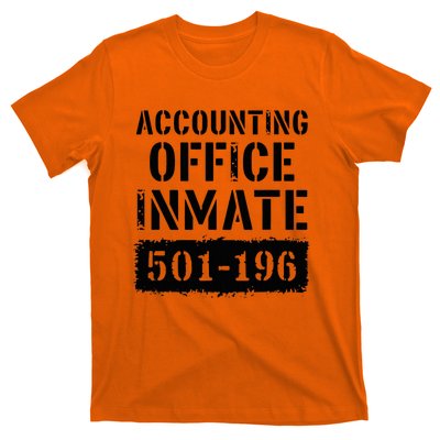 Accounting Office Inmate Costume Prison Accountant T-Shirt