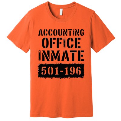 Accounting Office Inmate Costume Prison Accountant Premium T-Shirt