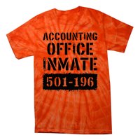 Accounting Office Inmate Costume Prison Accountant Tie-Dye T-Shirt