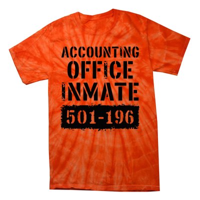 Accounting Office Inmate Costume Prison Accountant Tie-Dye T-Shirt