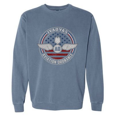 Aviation Ordnance IYAOYAS US Military EOD Ordnanceman Garment-Dyed Sweatshirt