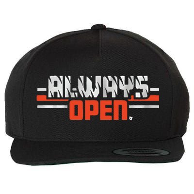 Always Open In Cincinnati Wool Snapback Cap